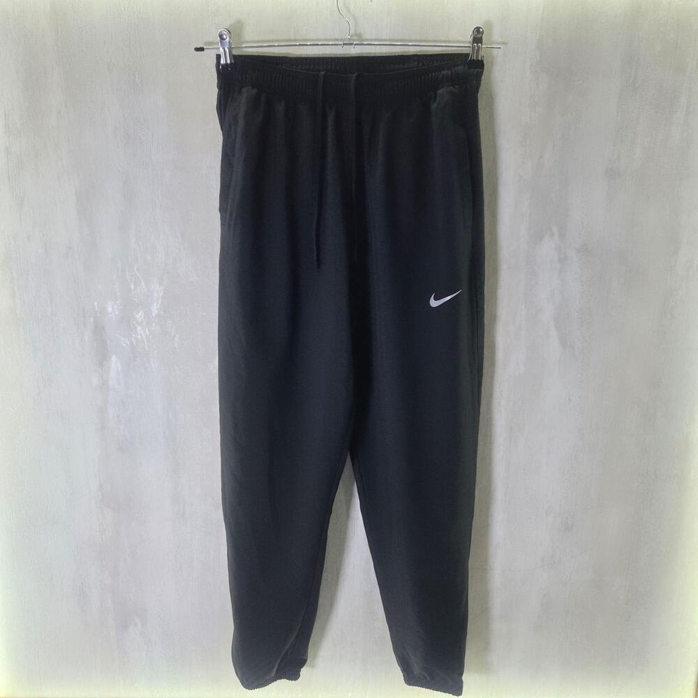 Nike Track Pants Mens Small Black Dri-FIT Woven Tapered Athletic Training